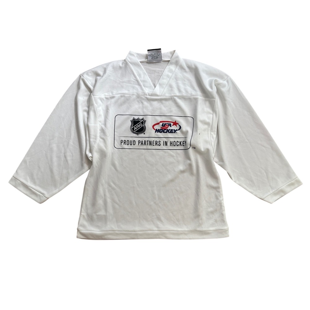 NHL USA Hockey Proud Partners In Hockey Jersey Youth Large K1‎ Sportswear Unisex